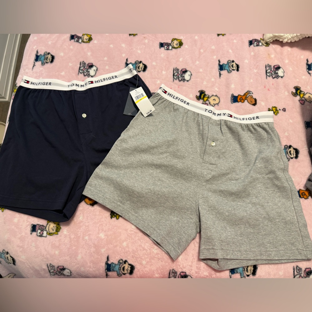 Tommy Hilfiger Dark Blue & Grey Boxer Shorts (set of 2)